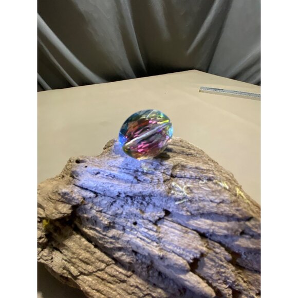 Handcrafted Wire Wrapped Multi-Color Gemstone Ring Size 8 - Picture 14 of 16